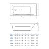Ванна акриловая Koller Pool Edge 170х70 Прямоугольная, белая